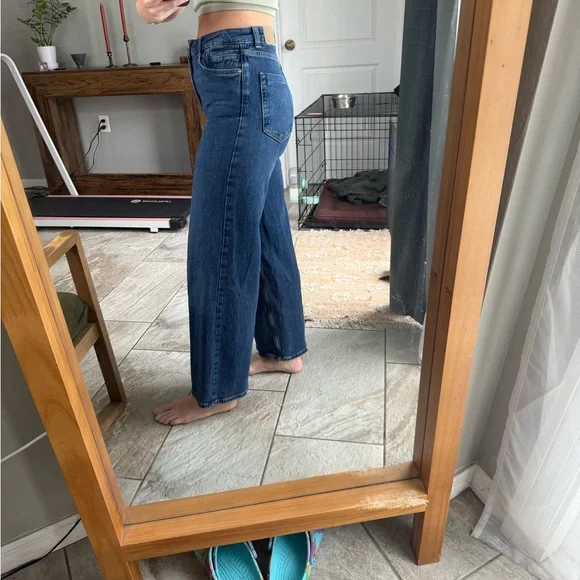 Zara High Rise Wide Leg Jeans Z1975 size 28 - Picture 4 of 10